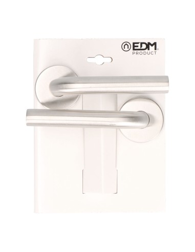 Juego roseta l curva 575 inox.