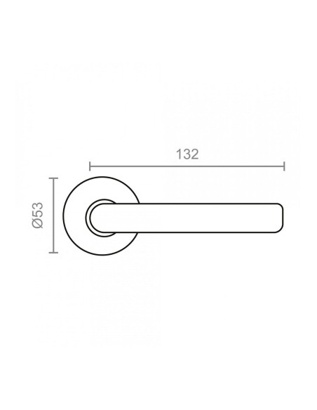 Juego roseta l curva 575 inox.