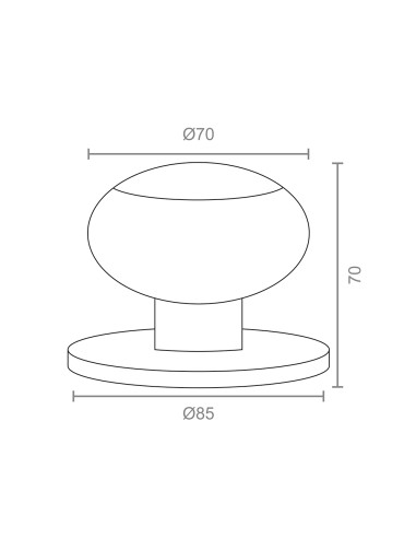 Blister pomo puerta aros pp01 70mm lp micel