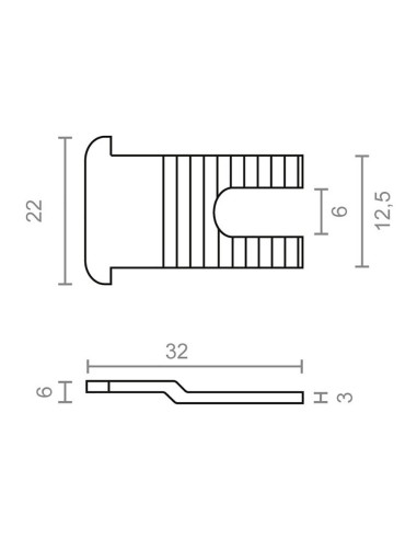 Cerradero lengüeta 6818-25 zincado