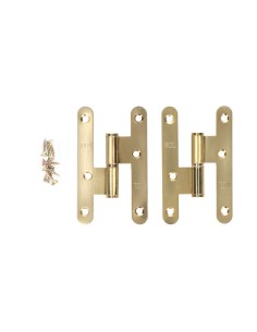 Pernio sin remate pn04 izquierda 100x58mm latón satinado