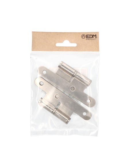 Pernio sin remate pn04 derecha 100x58mm níquel satinado