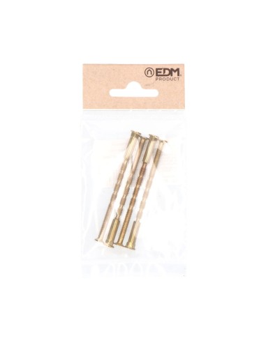 Tornillo pasante multicorte trn02 m4x75mm latonado