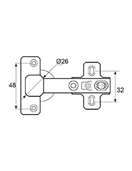 Blister bisagra cazoleta s-ac bc01 26mm zn edm