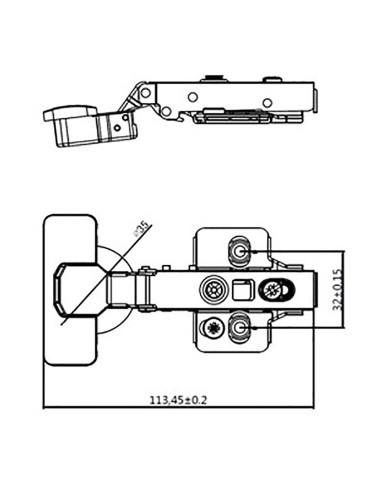 Blister bisagra cazoleta piston s-ac bc05 35mm...