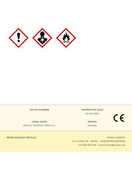 Pvc instant, bote metálico 500ml con pincel a2053 unecol