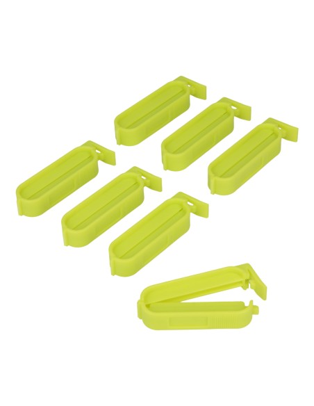 Juego de 7 pinzas cierrabolsas pequeñas 6cm colores / modelos surtidos