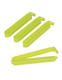 Juego de 4 pinzas cierrabolsas grandes 10cm colores / modelos surtidos