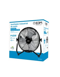 Ventilador industrial de suelo. color negro 45w aspas ø30 x 41 cm 2