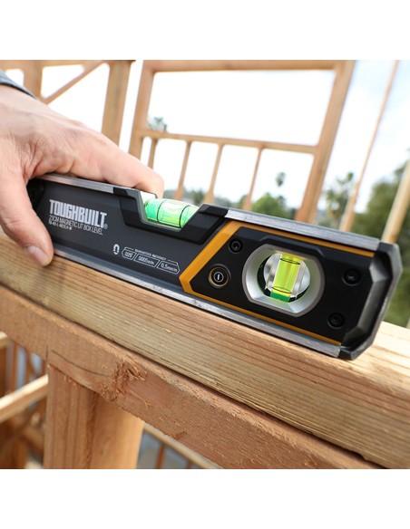 Nivel magnético tubular burbuja iluminada de 23cm tb-h2-l-m23-lh-m toughbuilt