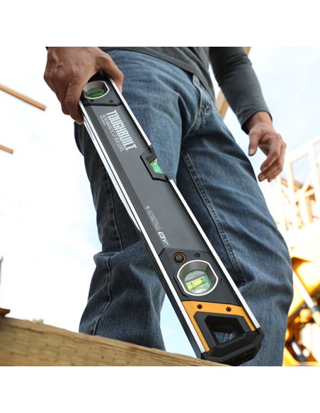 Nivel magnético tubular burbuja iluminada de 60cm tb-h2-l-m60lh-m toughbuilt