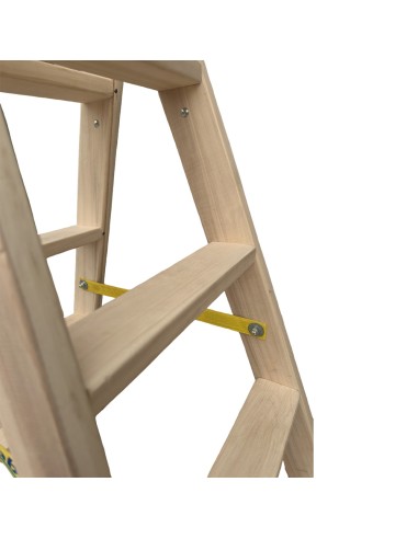 Escalera de madera 4 peldaños 114cm plabell