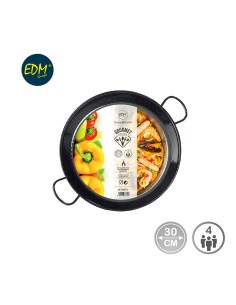 Paellera tradicional de acero esmaltado ø30 cm (4 personas) 2