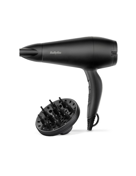 Secador de pelo con difusor negro smooth 2000 w