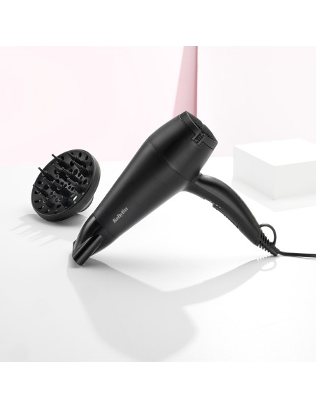 Secador de pelo con difusor negro smooth 2000 w