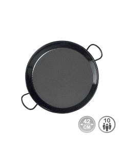 Paellera tradicional de acero esmaltado ø42 cm (10 personas)