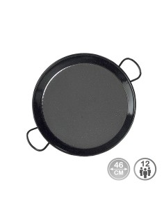 Paellera tradicional de acero esmaltado ø46 cm (12 personas)