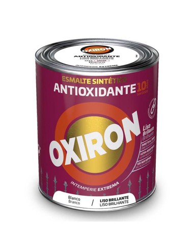 Esmalte sintético metálico antioxidante oxiron blanco liso brillante 250ml titan 5809077