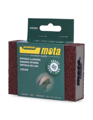 Lija de esponja alumina grano 60 axe060 mota