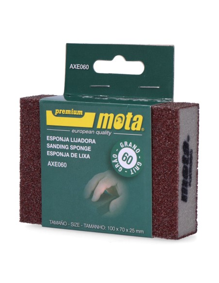 Lija de esponja alumina grano 60 axe060 mota