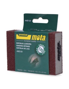 Lija de esponja alumina grano 120 axe120 mota 2