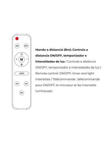 Foco proyector led solar 200w 1500lm 6500k
