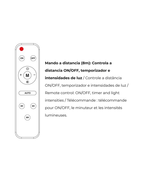 Foco proyector led solar 200w 1500lm 6500k