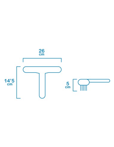 Cepillo de piscina classic 25,5 x 14,5 x 4,5 cm