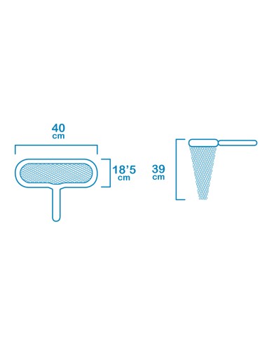 Recoge hojas de fondo classic 40 x 18,5 cm ø2,8...