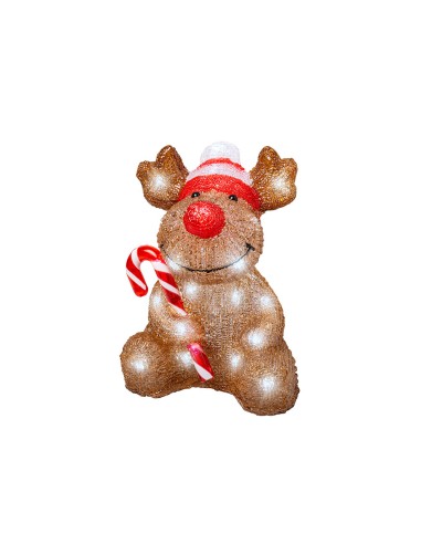 Muñecos navideños con led para exterior a pilas...