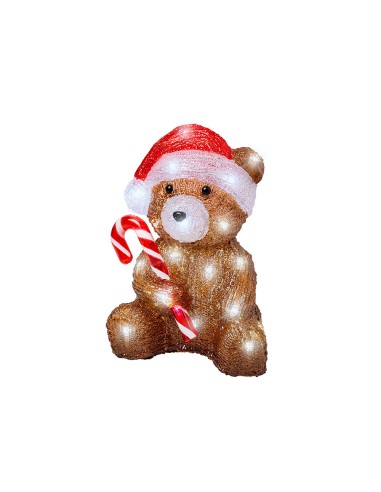 Muñecos navideños con led para exterior a pilas...