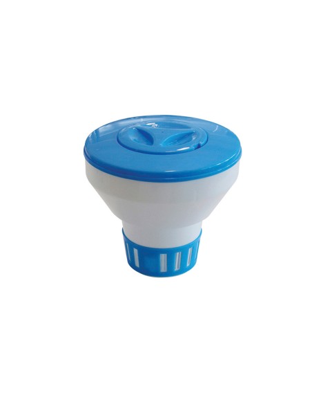 Dispensador pequeño de químicos flotante (granulado o pastillas) ø13x13cm