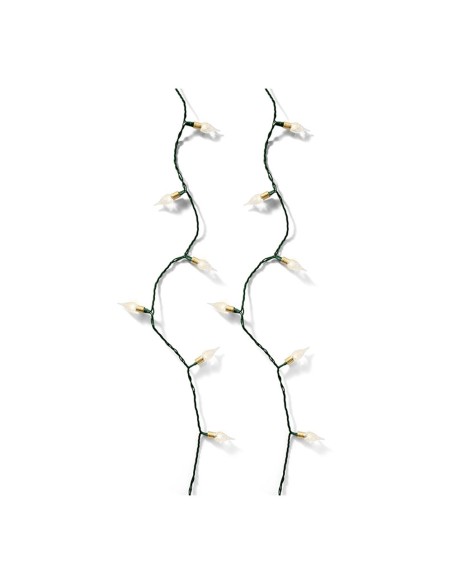 Guirnalda led color blanco cálido 8 funciones efecto centelleo para interior 1790cm 493275