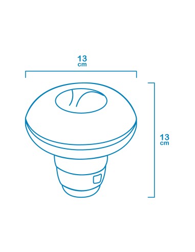 Dispensador pequeño de químicos flotante...