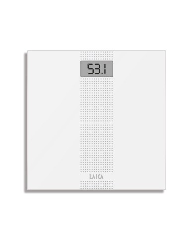 Báscula de baño electrónica blanca, máximo 180 kg