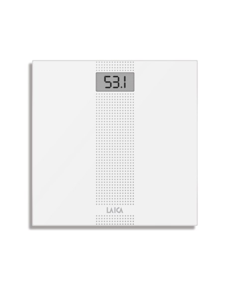 Báscula de baño electrónica blanca, máximo 180 kg