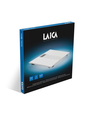 Báscula de baño electrónica blanca, máximo 180 kg