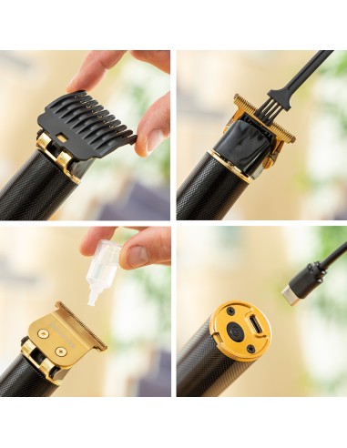 Corta cabellos profesional recargable con...