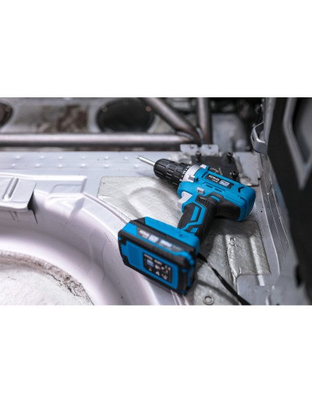 Kit maletin taladro atornillador 20 v con 70 accesorios con batería y cargador koma tools