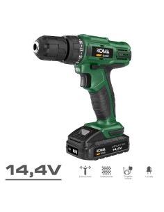 Maletin con taladro atornillador a bateria 14.4 1.500mah