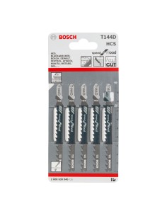 Set de 5 hojas de sierra t 144 d: speed wood 2608630040 bosch 2