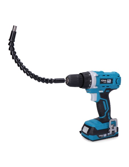 Kit maletin taladro atornillador 20 v con 40 accesorios con batería y cargador