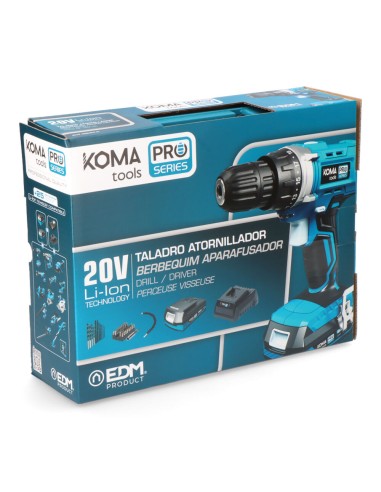 Kit maletin taladro atornillador 20 v con 40...