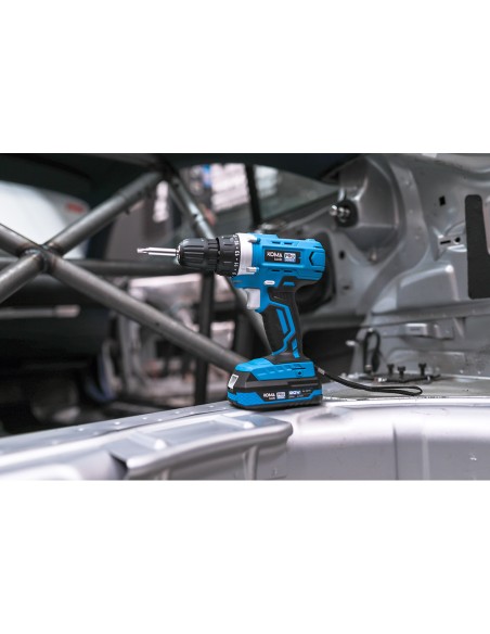 Kit maletin taladro atornillador 20 v con 40 accesorios con batería y cargador