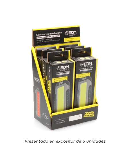 Linterna led de aluminio 10w recargable