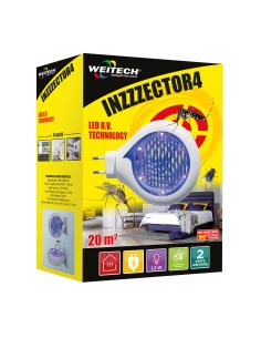 Trampa inzzzector4 led u.v. weitech 2