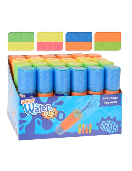 Pistola de agua de espuma ø3 x 15 cm colores surtidos euro/u