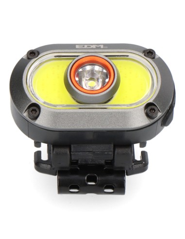 Linterna frontal led de aluminio recargable 7w+ 5w