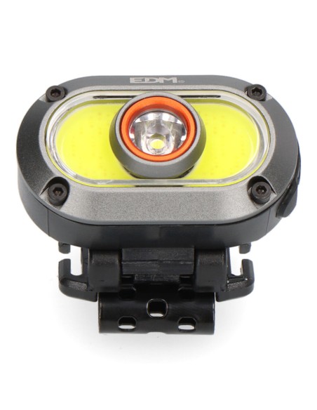Linterna frontal led de aluminio recargable 7w+ 5w