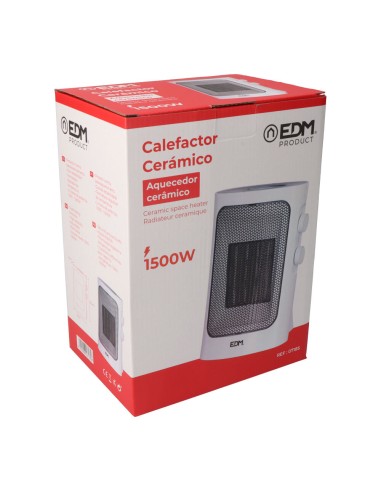 Calefactor vertical 1000-1500w color blanco edm